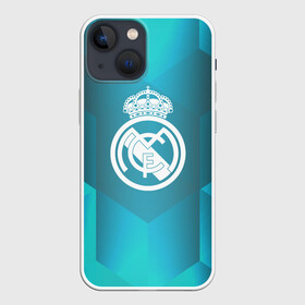 Чехол для iPhone 13 mini с принтом Real Madrid Geometry Sport ,  |  | emirates | fc | real madrid | геометрия | реал мадрид | футбольный клуб | эмблема