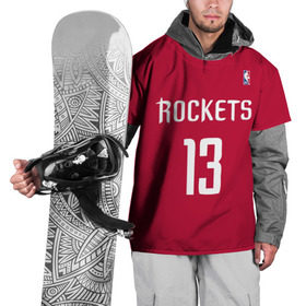 Накидка на куртку 3D с принтом Houston Rockets , 100% полиэстер |  | 13 | fear the beard | houston rockets | nba | rise sports | баскетбол | баскетбольная | джеймс харден | нба | номер | спортивная | форма | хьюстон рокетс
