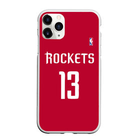 Чехол для iPhone 11 Pro матовый с принтом Houston Rockets , Силикон |  | 13 | fear the beard | houston rockets | nba | rise sports | баскетбол | баскетбольная | джеймс харден | нба | номер | спортивная | форма | хьюстон рокетс