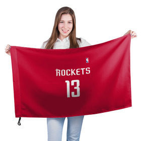 Флаг 3D с принтом Houston Rockets , 100% полиэстер | плотность ткани — 95 г/м2, размер — 67 х 109 см. Принт наносится с одной стороны | 13 | fear the beard | houston rockets | nba | rise sports | баскетбол | баскетбольная | джеймс харден | нба | номер | спортивная | форма | хьюстон рокетс