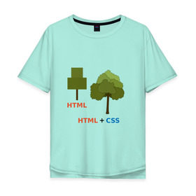 Мужская футболка хлопок Oversize с принтом Веб-дизайнеры html + css , 100% хлопок | свободный крой, круглый ворот, “спинка” длиннее передней части | css | html | веб дизайн | дерево | дизайн | программирование | программист