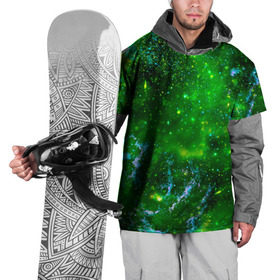 Накидка на куртку 3D с принтом Кислотный космос , 100% полиэстер |  | Тематика изображения на принте: абстракция | кислотные цвета | космос