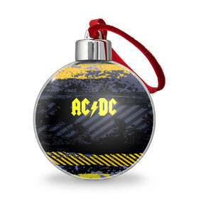 Ёлочный шар с принтом AC DC STREET COLLECTION , Пластик | Диаметр: 77 мм | ac dc | logo | music | pop | rock | альтернатива | металл | музыка | музыкальный | поп | рок