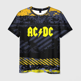 Мужская футболка 3D с принтом AC DC STREET COLLECTION , 100% полиэфир | прямой крой, круглый вырез горловины, длина до линии бедер | Тематика изображения на принте: ac dc | logo | music | pop | rock | альтернатива | металл | музыка | музыкальный | поп | рок