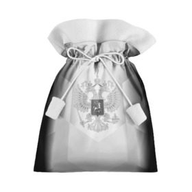 Подарочный 3D мешок с принтом RUSSIA - Black Collection , 100% полиэстер | Размер: 29*39 см | Тематика изображения на принте: russia | герб | двуглавый орел | россия | триколор