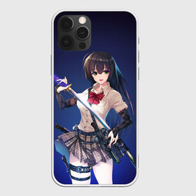Чехол для iPhone 12 Pro Max с принтом Anime girl , Силикон |  | Тематика изображения на принте: anime | girl | japan | katana | samurai | sword | аниме | девушка | катана | меч | оружие | самурай | япония