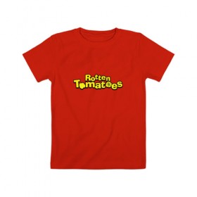 Детская футболка хлопок с принтом Rotten Tomatoes , 100% хлопок | круглый вырез горловины, полуприлегающий силуэт, длина до линии бедер | Тематика изображения на принте: 