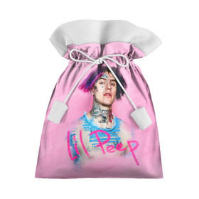 Подарочный 3D мешок с принтом Lil Pink , 100% полиэстер | Размер: 29*39 см | lil peep | rap | густав ор | лил пип | рэп