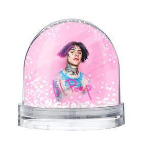 Снежный шар с принтом Lil Pink , Пластик | Изображение внутри шара печатается на глянцевой фотобумаге с двух сторон | lil peep | rap | густав ор | лил пип | рэп