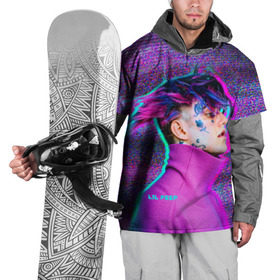 Накидка на куртку 3D с принтом Glitch Peep , 100% полиэстер |  | lil peep | rap | густав ор | лил пип | рэп