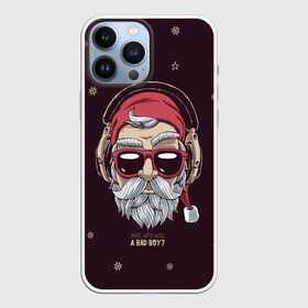 Чехол для iPhone 13 Pro Max с принтом Who was a bad boy ,  |  | bad | beard | boy | christmas | hipster | new year | santa | борода | дед мороз | новый год | рождество | санта | хипстер