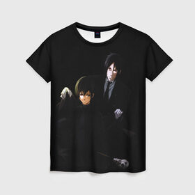 Женская футболка 3D с принтом Темный дворецкий , 100% полиэфир ( синтетическое хлопкоподобное полотно) | прямой крой, круглый вырез горловины, длина до линии бедер | anime | black butler | manga | аниме | демон | манга | сиэль фантомхайв | яна тобосо