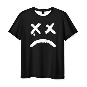 Мужская футболка 3D с принтом LiL PEEP RIP , 100% полиэфир | прямой крой, круглый вырез горловины, длина до линии бедер | band | cry baby | emo | lil peep | music | musician | rap | smile | swag | tear | музыка | музыкант | нытик | рэп | сваг | слеза | смайлик | эмо