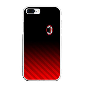 Чехол для iPhone 7Plus/8 Plus матовый с принтом AC MILAN , Силикон | Область печати: задняя сторона чехла, без боковых панелей | ac milan | fc | fc milan | football | milan | soccer | белый | клуб | красный | милан | спорт | спортивные | фк | футбол | цвет.логотип | черный | эмблема