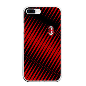 Чехол для iPhone 7Plus/8 Plus матовый с принтом AC MILAN , Силикон | Область печати: задняя сторона чехла, без боковых панелей | ac milan | fc | fc milan | football | milan | soccer | белый | клуб | красный | милан | спорт | спортивные | фк | футбол | цвет.логотип | черный | эмблема