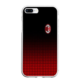 Чехол для iPhone 7Plus/8 Plus матовый с принтом AC MILAN , Силикон | Область печати: задняя сторона чехла, без боковых панелей | ac milan | fc | fc milan | football | milan | soccer | белый | клуб | красный | милан | спорт | спортивные | фк | футбол | цвет.логотип | черный | эмблема