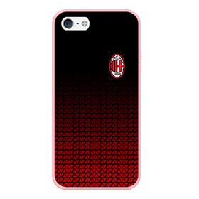 Чехол для iPhone 5/5S матовый с принтом AC MILAN , Силикон | Область печати: задняя сторона чехла, без боковых панелей | ac milan | fc | fc milan | football | milan | soccer | белый | клуб | красный | милан | спорт | спортивные | фк | футбол | цвет.логотип | черный | эмблема