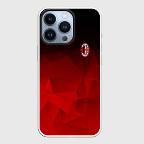 Чехол для iPhone 13 Pro с принтом AC MILAN ,  |  | Тематика изображения на принте: ac milan | fc | fc milan | football | milan | soccer | белый | клуб | красный | милан | спорт | спортивные | фк | футбол | цвет.логотип | черный | эмблема