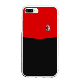 Чехол для iPhone 7Plus/8 Plus матовый с принтом AC MILAN , Силикон | Область печати: задняя сторона чехла, без боковых панелей | ac milan | fc | fc milan | football | milan | soccer | белый | клуб | красный | милан | спорт | спортивные | фк | футбол | цвет.логотип | черный | эмблема