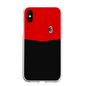 Чехол для iPhone XS Max матовый с принтом AC MILAN , Силикон | Область печати: задняя сторона чехла, без боковых панелей | Тематика изображения на принте: ac milan | fc | fc milan | football | milan | soccer | белый | клуб | красный | милан | спорт | спортивные | фк | футбол | цвет.логотип | черный | эмблема