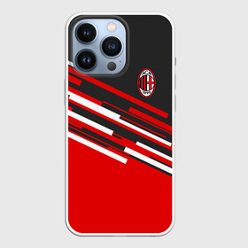 Чехол для iPhone 13 Pro с принтом AC MILAN ,  |  | Тематика изображения на принте: ac milan | fc | fc milan | football | milan | soccer | белый | клуб | красный | милан | спорт | спортивные | фк | футбол | цвет.логотип | черный | эмблема