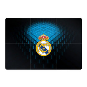 Магнитный плакат 3Х2 с принтом Real Madrid 2018 Original , Полимерный материал с магнитным слоем | 6 деталей размером 9*9 см | emirates | fc | real madrid | геометрия | реал мадрид | футбольный клуб | эмблема
