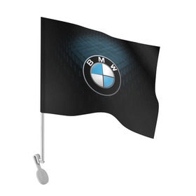 Флаг для автомобиля с принтом BMW 2018 Blue Line , 100% полиэстер | Размер: 30*21 см | bmw | bmw motorsport | bmw performance | carbon | m | motorsport | performance | sport | бмв | карбон | моторспорт | спорт
