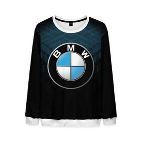 Мужской свитшот 3D с принтом BMW 2018 Blue Line , 100% полиэстер с мягким внутренним слоем | круглый вырез горловины, мягкая резинка на манжетах и поясе, свободная посадка по фигуре | bmw | bmw motorsport | bmw performance | carbon | m | motorsport | performance | sport | бмв | карбон | моторспорт | спорт