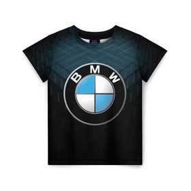Детская футболка 3D с принтом BMW 2018 Blue Line , 100% гипоаллергенный полиэфир | прямой крой, круглый вырез горловины, длина до линии бедер, чуть спущенное плечо, ткань немного тянется | bmw | bmw motorsport | bmw performance | carbon | m | motorsport | performance | sport | бмв | карбон | моторспорт | спорт
