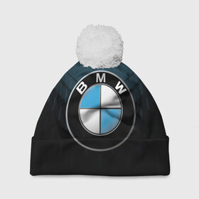 Шапка 3D c помпоном с принтом BMW BLUE LINE | БМВ , 100% полиэстер | универсальный размер, печать по всей поверхности изделия | bmw | bmw motorsport | bmw performance | carbon | m | motorsport | performance | sport | бмв | карбон | моторспорт | спорт