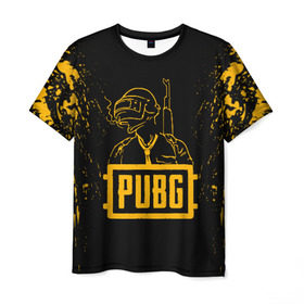 Мужская футболка 3D с принтом PUBG , 100% полиэфир | прямой крой, круглый вырез горловины, длина до линии бедер | playerunknowns battlegrounds | pubg | боевик | военные | война | игры | известные | оружие | шутеры