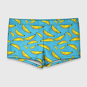 Мужские купальные плавки 3D с принтом банан , Полиэстер 85%, Спандекс 15% |  | banana | банан