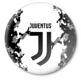 Значок с принтом Juventus 2018 Original ,  металл | круглая форма, металлическая застежка в виде булавки | fly emirates | juventus | ronaldo | клуб | линии | мода | модные | мяч | реал мадрид | спорт | спортивные | стиль | футбол | футбольный клуб | экстрим | эмблема | ювентус