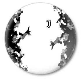 Значок с принтом Juventus 2018 Original ,  металл | круглая форма, металлическая застежка в виде булавки | fly emirates | juventus | ronaldo | клуб | линии | мода | модные | мяч | реал мадрид | спорт | спортивные | стиль | футбол | футбольный клуб | экстрим | эмблема | ювентус