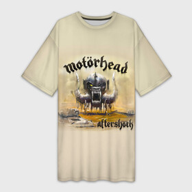 Платье-футболка 3D с принтом Motrhead, aftershock ,  |  | larry wallis | lucas fox | motorhead | motrhead | группа | кэмпбелл | лемми | метал | микки ди | мотор хед | моторхед | рок | тейлор | фил | хард | хардрок | хеви | хевиметал