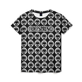 Женская футболка 3D с принтом The Offspring , 100% полиэфир ( синтетическое хлопкоподобное полотно) | прямой крой, круглый вырез горловины, длина до линии бедер | offspring | офспринг | оффспринг | рок