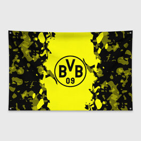 Флаг-баннер с принтом FC Borussia 2018 Original , 100% полиэстер | размер 67 х 109 см, плотность ткани — 95 г/м2; по краям флага есть четыре люверса для крепления | боруссия | дортмунд