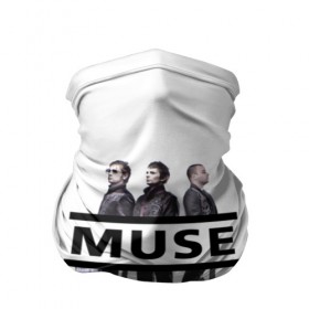 Бандана-труба 3D с принтом Группа Muse , 100% полиэстер, ткань с особыми свойствами — Activecool | плотность 150‒180 г/м2; хорошо тянется, но сохраняет форму | 