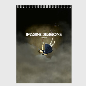 Скетчбук с принтом Imagine Dragons Dream , 100% бумага
 | 48 листов, плотность листов — 100 г/м2, плотность картонной обложки — 250 г/м2. Листы скреплены сверху удобной пружинной спиралью | Тематика изображения на принте: альтернативный | американская | группа | драгонс | имеджин | инди | индирок | поп | рок | электроник