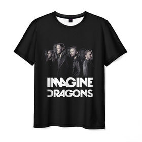 Мужская футболка 3D с принтом Группа Imagine Dragons , 100% полиэфир | прямой крой, круглый вырез горловины, длина до линии бедер | Тематика изображения на принте: альтернативный | американская | группа | драгонс | имеджин | инди | индирок | поп | рок | электроник