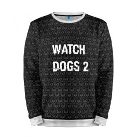 Мужской свитшот 3D с принтом Watch Dogs 2 , 100% полиэстер с мягким внутренним слоем | круглый вырез горловины, мягкая резинка на манжетах и поясе, свободная посадка по фигуре | wath dogs 2