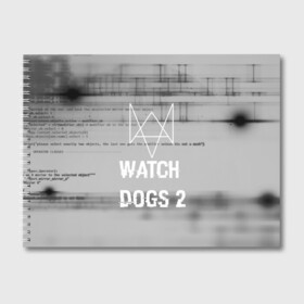 Альбом для рисования с принтом Wath dogs 2 collection , 100% бумага
 | матовая бумага, плотность 200 мг. | game | wath dogs 2 | город | девушка | дрон | игры | компьютеры | пистолет | телефон | технологии | хакер