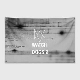 Флаг-баннер с принтом Wath dogs 2 collection , 100% полиэстер | размер 67 х 109 см, плотность ткани — 95 г/м2; по краям флага есть четыре люверса для крепления | game | wath dogs 2 | город | девушка | дрон | игры | компьютеры | пистолет | телефон | технологии | хакер