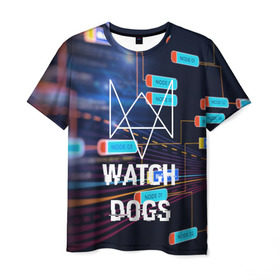 Мужская футболка 3D с принтом Watch Dogs , 100% полиэфир | прямой крой, круглый вырез горловины, длина до линии бедер | game | wath dogs 2 | город | девушка | дрон | игры | компьютеры | пистолет | телефон | технологии | хакер