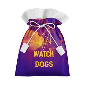 Подарочный 3D мешок с принтом WATCH DOGS NEON WORLD , 100% полиэстер | Размер: 29*39 см | wath dogs 2 | хакер