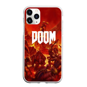 Чехол для iPhone 11 Pro Max матовый с принтом DOOM , Силикон |  | art | doom | game | возвращение | дум | игра | легенда | шутер