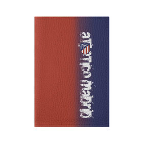 Обложка для паспорта матовая кожа с принтом Atletico Madrid 2018 Original , натуральная матовая кожа | размер 19,3 х 13,7 см; прозрачные пластиковые крепления | Тематика изображения на принте: атлетико мадрид | эмблема