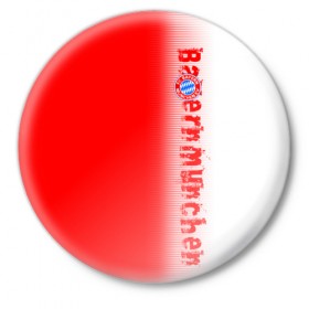 Значок с принтом FC Bayern 2018 Original ,  металл | круглая форма, металлическая застежка в виде булавки | bayern | fly fc | бавария | спорт | футбольный клуб
