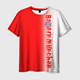 Мужская футболка 3D с принтом FC Bayern 2018 Original , 100% полиэфир | прямой крой, круглый вырез горловины, длина до линии бедер | bayern | fly fc | бавария | спорт | футбольный клуб