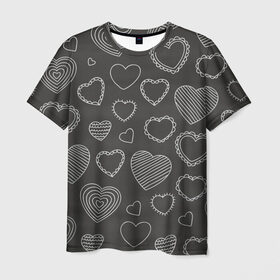 Мужская футболка 3D с принтом Love is , 100% полиэфир | прямой крой, круглый вырез горловины, длина до линии бедер | 14 | love | валентин | губы | день | любовь | подарок | поцелуй | сердце | страсть | февраль